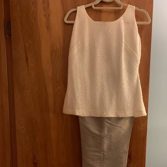 SOLD. Ralph Lauren Blouse size 10 sparkle cream๐๐บ๐ - Picture 2 of 8